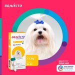 Antipulgas e Carrapatos Bravecto  C es Transdermal 2 a 4 5kg 112 5mg 1 Pipeta 0 4ml MSD Sa de Animal 1