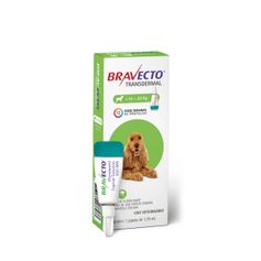 Antipulgas e Carrapatos Bravecto® Cães Transdermal 10 a 20kg 500mg 1 Pipeta 1,79ml MSD Saúde Animal