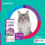 Antipulgas Bravecto  Gatos Transdermal 5 25 a 12 5kg 500mg 1 Pipeta 1 79ml MSD Sa de Animal 1