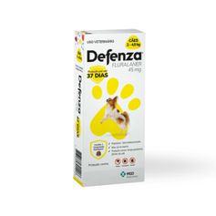 Antipulgas, Bicho-de-Pé, Carrapatos e Sarnas Defenza® 45mg Cães de 2 a 4,5kg 1 Comp. Mastigável - MSD Saúde Animal