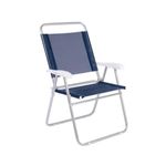 Cadeira Mor Master Plus Alum nio Azul 0