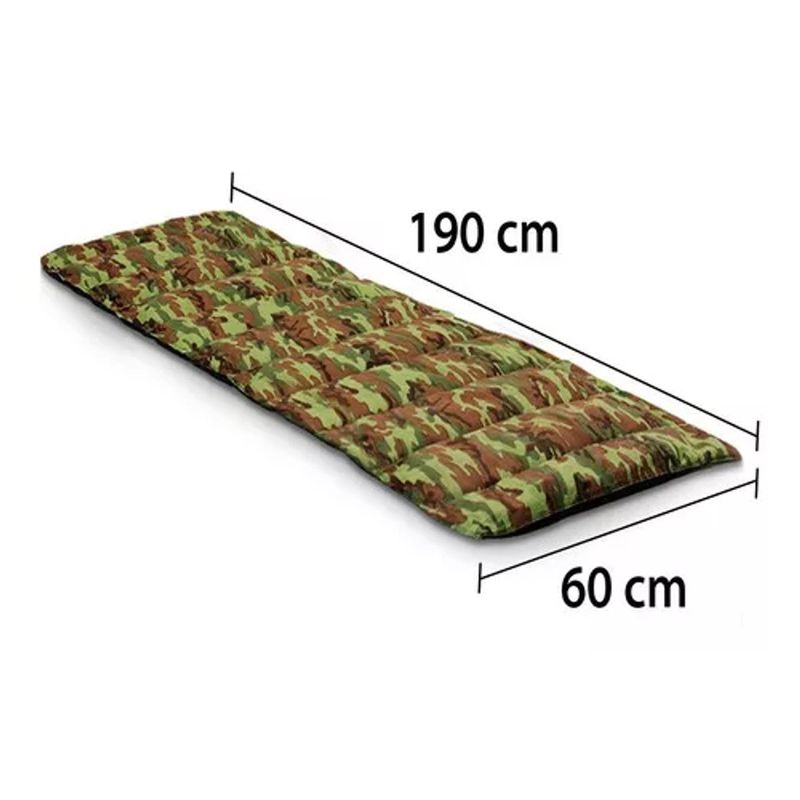 Colchonete F A Colch es Mont Long Camuflado para Camping  Solteiro 1 90x0 60cm  1