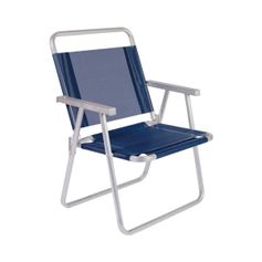 Cadeira Oversize Alumínio Azul