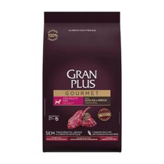 Ração Seca GranPlus Gourmet para Cães Adultos Porte Mini Ovelha e Arroz 3kg