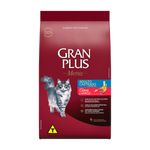 Ra  o Seca GranPlus Menu Gatos Adultos Castrados Carne e Arroz 3kg 0