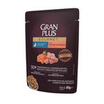 Ra  o  mida GranPlus Gourmet para Gatos Adultos Castrados Salm o e Frango 85g 1