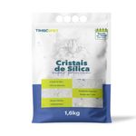 Areia Higi nica Timb Pet Cristais de S lica Super Premium Grossa para Gatos 1 6kg 0