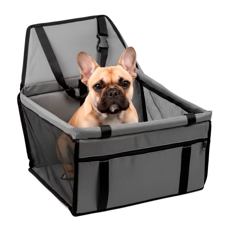 Assento Cadeirinha Pet Animaux para Carro Cinza 3