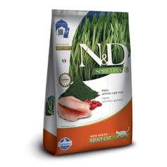 Ração Seca N&D Spirulina para Gatos Adultos Tilápia, Spirulina e Goji Berry 7kg