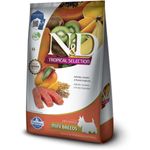 Ra  o Seca N D Tropical Selection para C es Adultos Porte Mini Salm o  Cereais e Frutas Tropicais 2kg 3