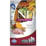 Ra  o Seca N D Tropical Selection para C es Adultos Porte M dio e Grande Frango  Cereais e Frutas Tropicais 10 1kg 2