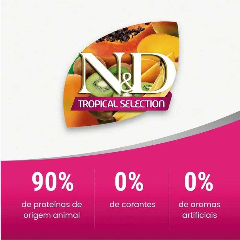 Ra  o Seca N D Tropical Selection para C es Adultos Porte M dio e Grande Frango  Cereais e Frutas Tropicais 10 1kg 5