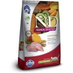 Ra  o Seca N D Tropical Selection para Gatos Adultos Castrados  Frango  Cereais e Frutas Tropicais 7kg 1