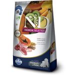 Ra  o Seca N D Tropical Selection para C es Filhotes Porte M dio e Grande Cordeiro  Cereais e Frutas 10kg 2