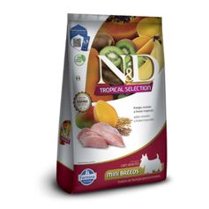 Ração Seca N&D Tropical Selection para Cães Adultos Porte Mini Frango, Cereais e Frutas Tropicais 2,5kg