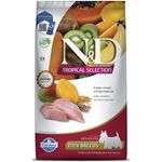 Ra  o Seca N D Tropical Selection para C es Adultos Porte Mini Frango  Cereais e Frutas Tropicais 2 5kg 3