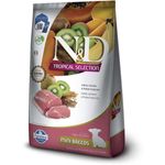 Ra  o Seca N D Tropical Selection para C es Filhotes Porte Mini Su no  Cereais e Frutas Tropicais 2kg 2