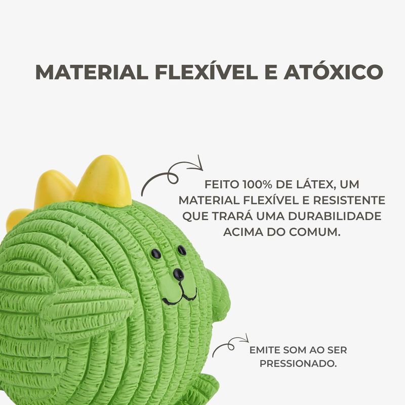 Brinquedo Animaux Dinossauro Bola L tex para C es Porte Pequeno e M dio 2
