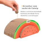 Arranhador Animaux Frutas Papel o Melancia para Gatos  2
