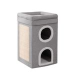 Casa Cama Animaux Arranhador 03 Andares para Gatos Cinza 0