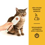 Escova Animaux Anti Pelos Vapor Recarreg vel para C es e Gatos Branco 4
