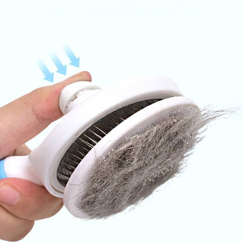 Escova Animaux Rasqueadeira Tira Pelos para Pet Cinza 2