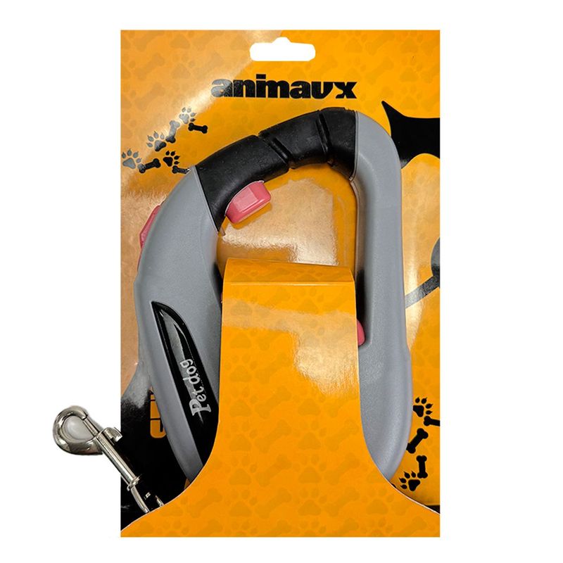 Guia Retr til Animaux Retangular 2 para Coleira Passeio para C es Porte Pequeno e M dio Rosa 4 5m 1