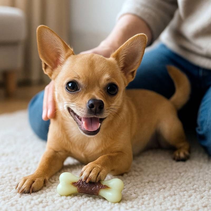 Mordedor Animaux Osso para C es Porte Pequeno Sabor e Cheiro de Carne - Tamanho P 6