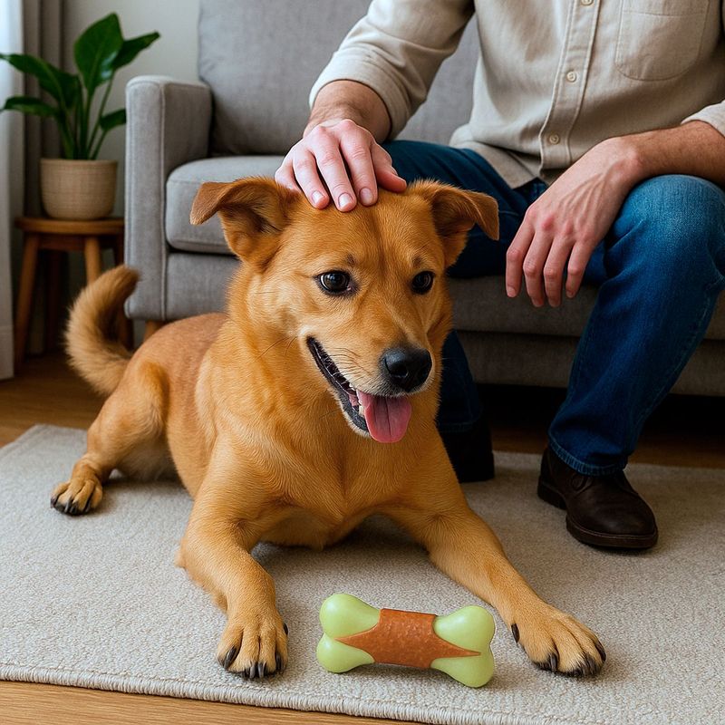 Mordedor Animaux Osso para C es Porte M dio Sabor e Cheiro de Carne - Tamanho M 6