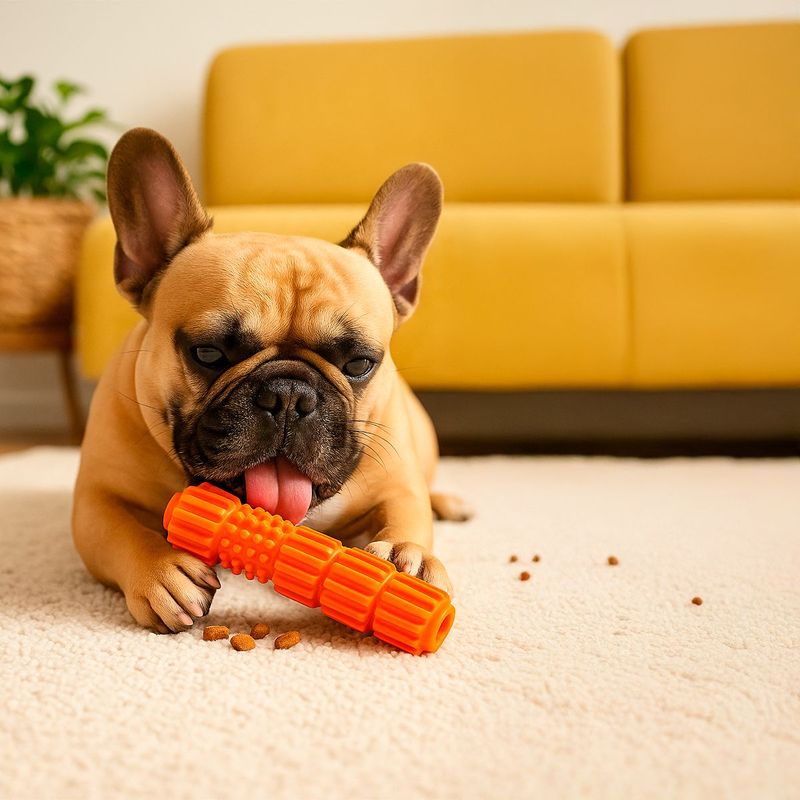 Brinquedo Animaux Mordedor 23cm Porta Petisco para C es Porte Pequeno e M dio Laranja 2