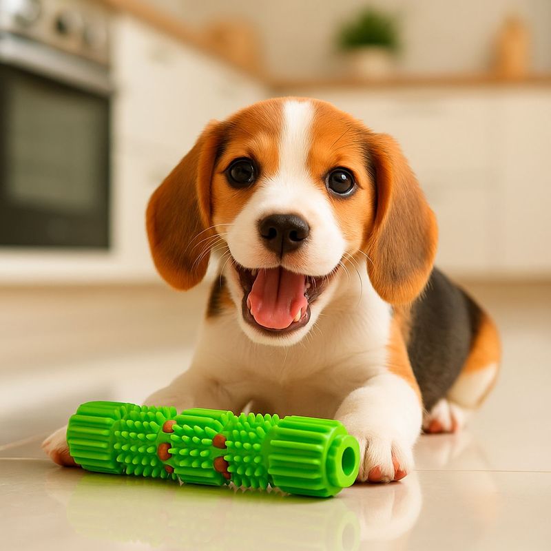 Brinquedo Animaux Mordedor 23cm Porta Petisco para C es Porte Pequeno e M dio Verde 3