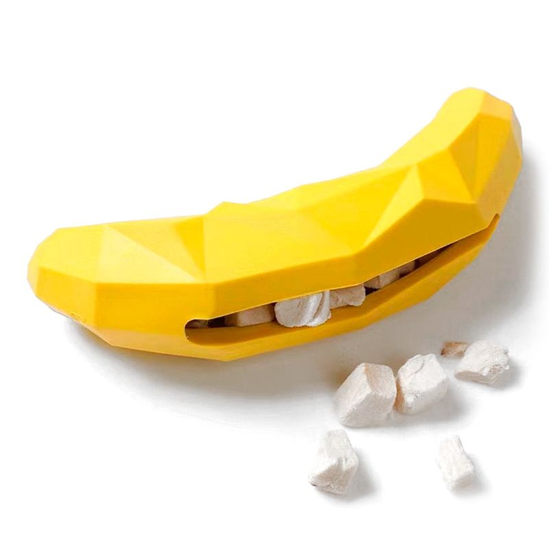 Brinquedo Animaux Mordedor Banana Reche vel para C es Porte Pequeno e M dio 0