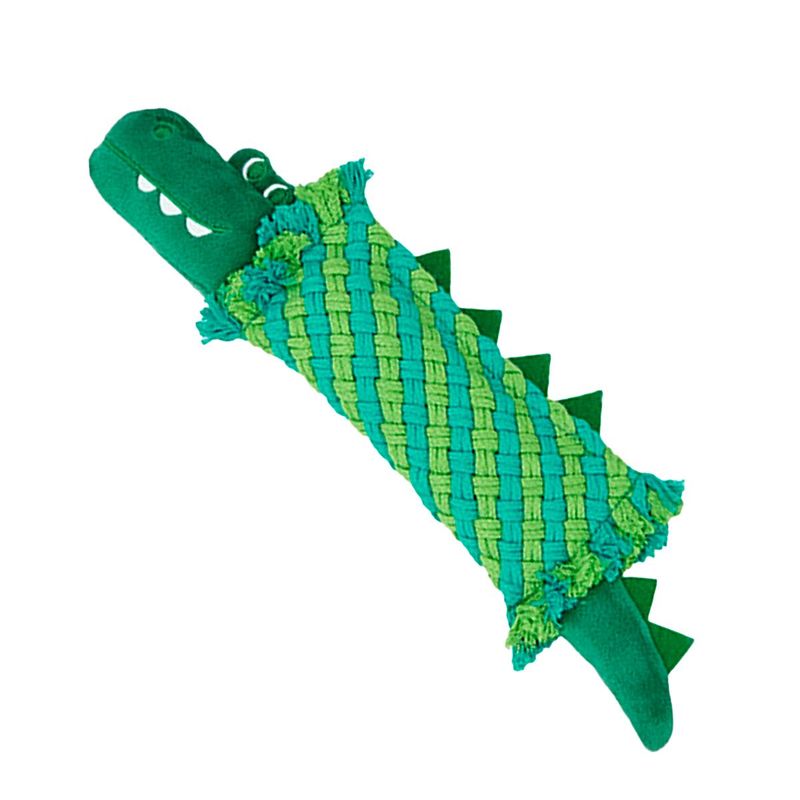 Brinquedo Animaux Mordedor Corda Crocodilo para C es 1
