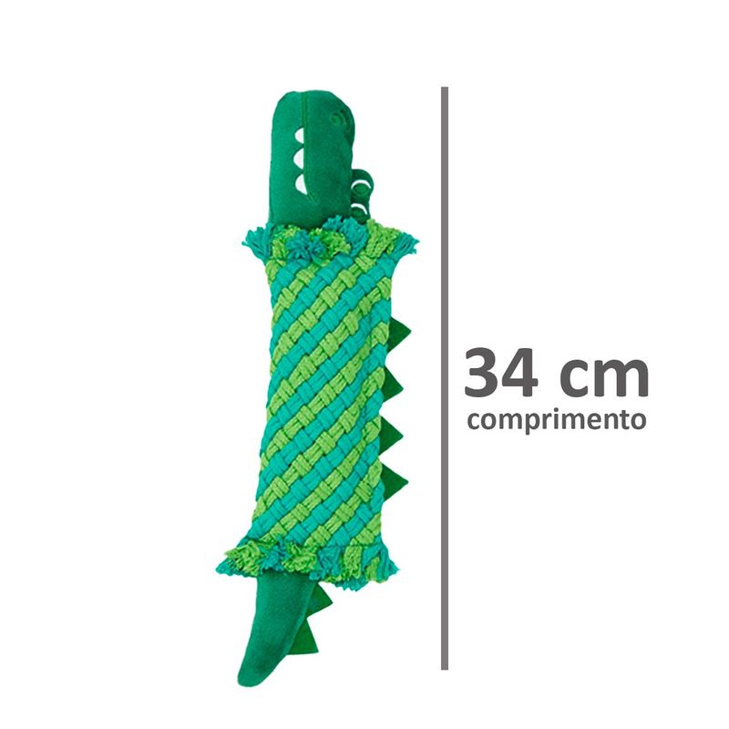 Brinquedo Animaux Mordedor Corda Crocodilo para C es 2