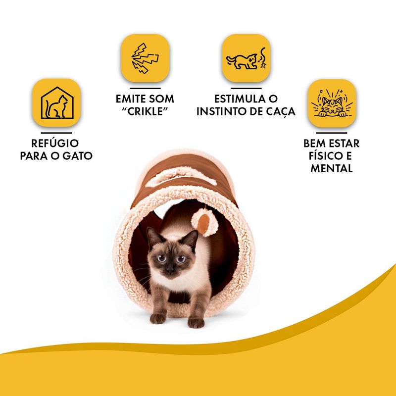 brinquedo-animaux-tunel-para-gatos-marrom-62cm-2 jpg