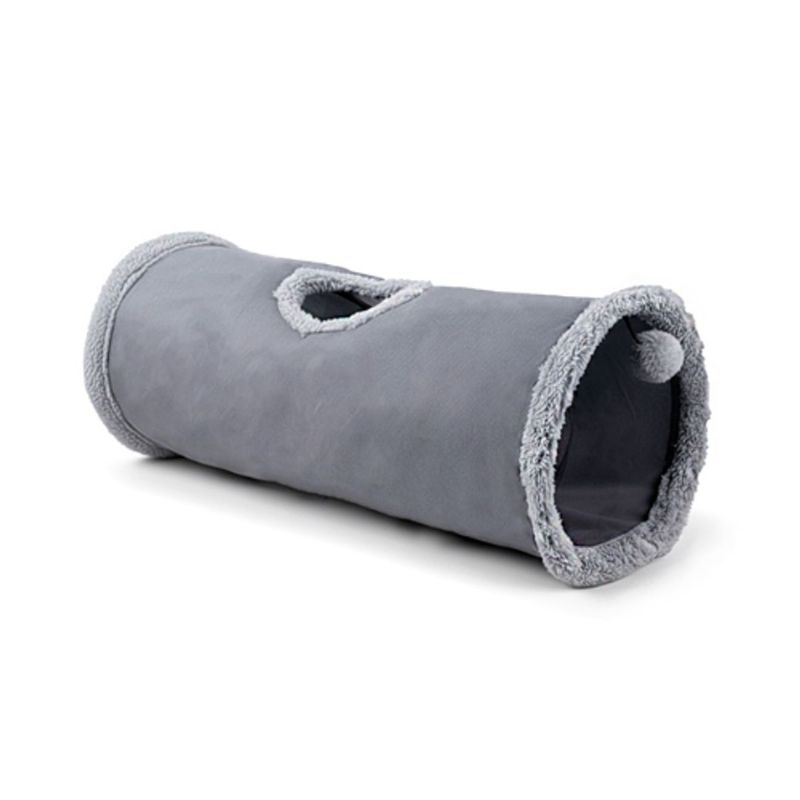 brinquedo-animaux-tunel-para-gatos-cinza-116cm-0 jpg