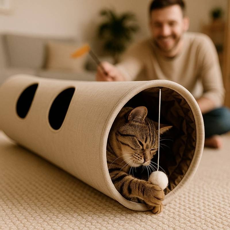 brinquedo-animaux-tunel-classic-comfort-para-gatos-133cm-4 jpg