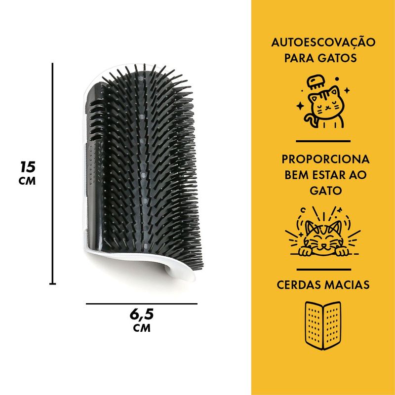 Escova Animaux Co adinha para Gatos Preto 4