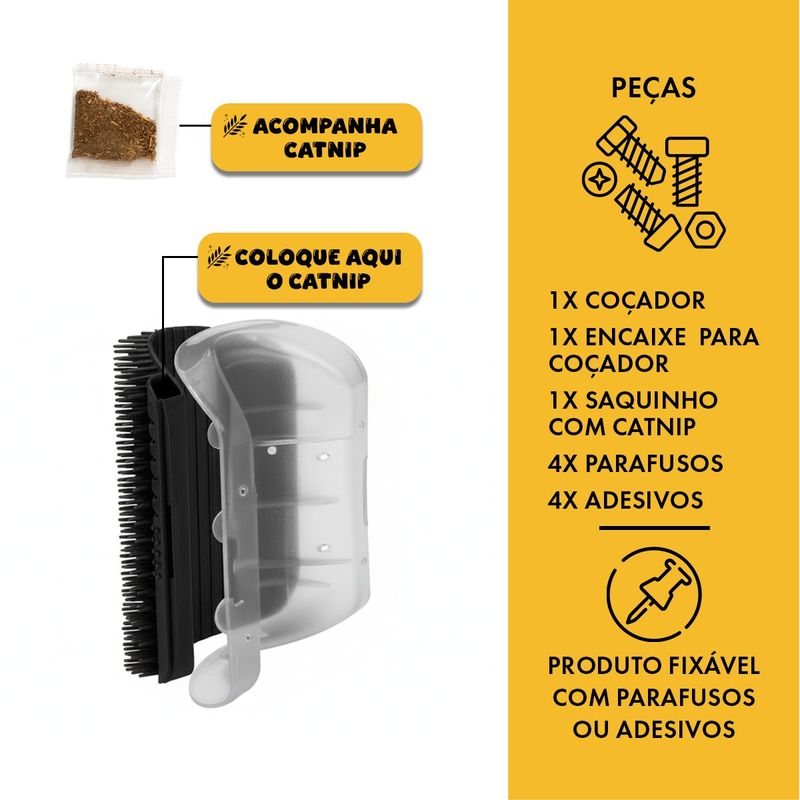 Escova Animaux Co adinha para Gatos Preto 5