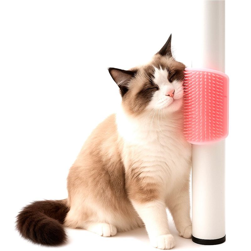 Escova Animaux Co adinha para Gatos Rosa 2