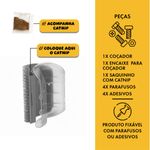 Escova Animaux Co adinha para Gatos Cinza 5