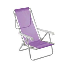 Cadeira Mor Reclinável Alumínio 8 Posições Lilás