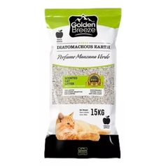 Areia Higiênica Golden Breeze Perfume Maçã Verde para Gatos 15kg