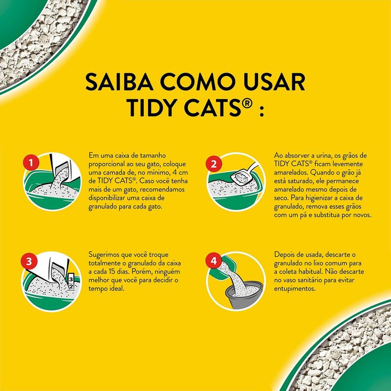 Areia Higi nica Purina Tidy Cats para Gatos 2kg 3