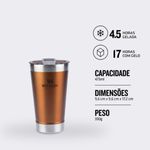 Copo T rmico de Cerveja Stanley com Tampa Maple 473ml 1