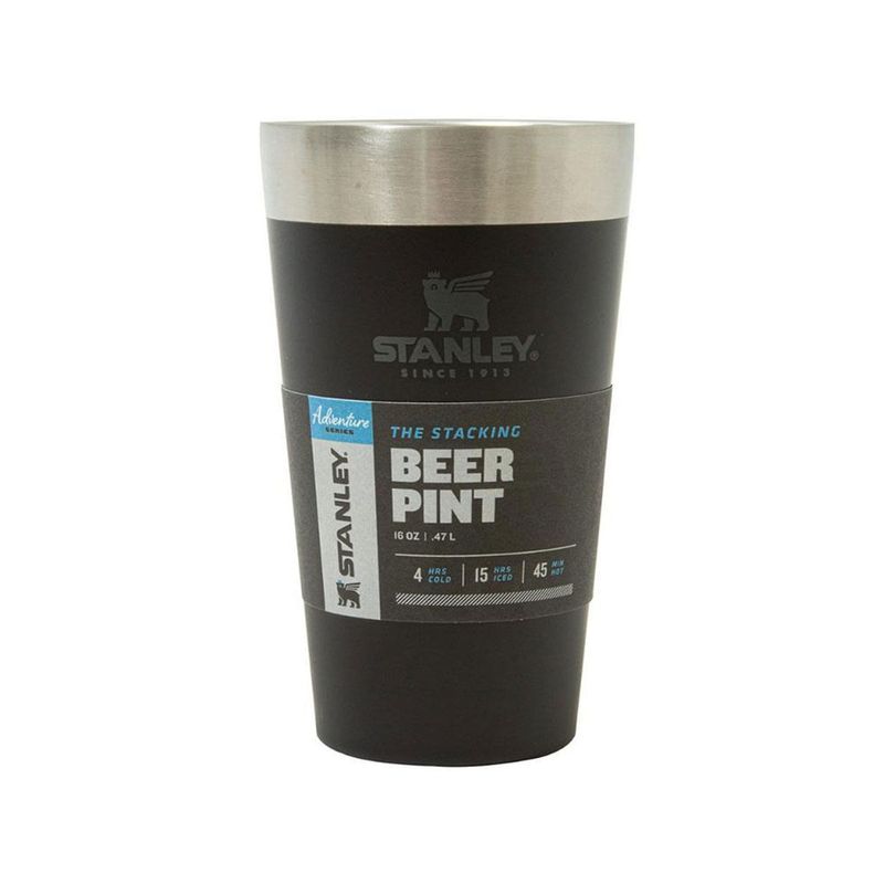 Copo T rmico de Cerveja Stanley sem Tampa Matte-Black 473ml 2