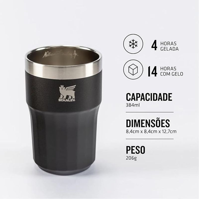 Copo T rmico Stanley Beer Tumbler Happy Hour Foundry Black 380ml  4