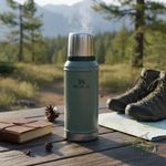 Garrafa T rmica Stanley Classic Hammertone Green 950ml  4