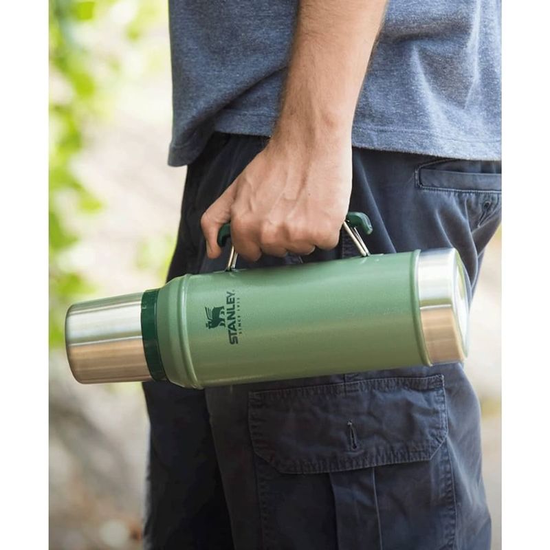 Garrafa T rmica Stanley Classic Hammertone Green 950ml  5
