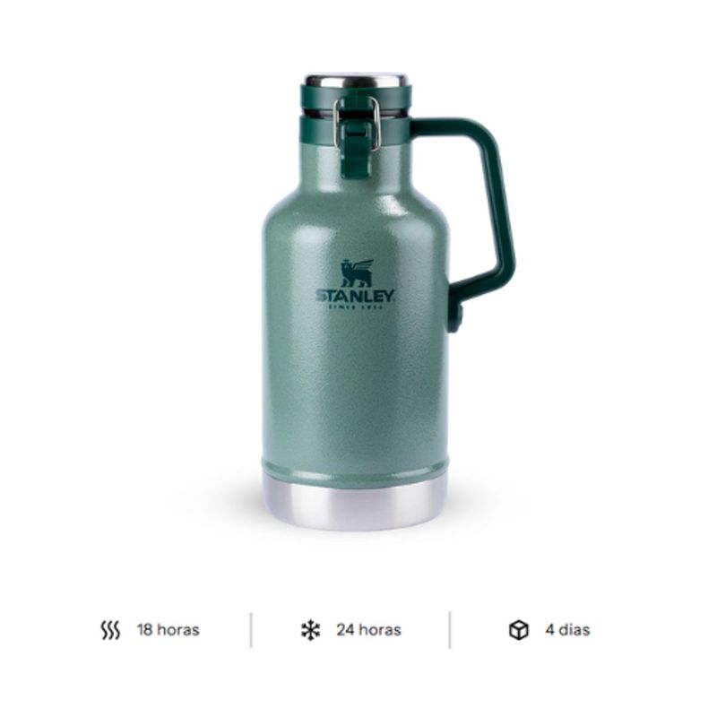 Growler T rmico Stanley Classic Hammertone Green 1 9L 5